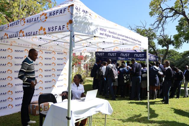 GROOTFONTEIN, 13 May 2025 - The career fair series for the Otjozondjupa Region at Grootfontein Senior Secondary School on Tuesday. (Photo by: Mulisa Simiyasa) NAMPA