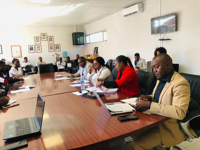 NKURENKURU, 13 May 2025 - The Kavango West Youth Concerned Group had a consultative meeting with Kavango West chief regional officer Matheus Singambwe and the regional council management at Nkurenkuru on Tuesday. (Photo by: Lylie Joel) NAMPA