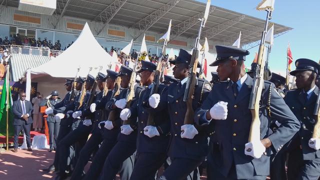 OSHAKATI, 23 May 2025 - The Namibian Police Force graduation of Police Basic Training Course 1 of 2024/2025 of the nearly 1,800 cadet constables held at Oshakati Independence Stadium on Friday. (Photo: Maria David)NAMPA
