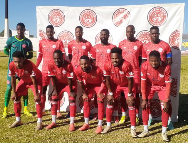 WINDHOEK, 24 May 2025 (NAMPA) - African Stars FC players pictured at the Independence Stadium. (Photo: Edward Tenete) NAMPA 