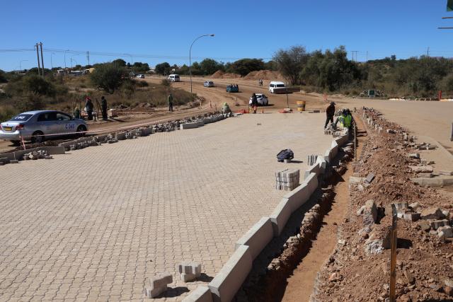 WINDHOEK, 03 JUN 2025 - The rehabilitation of road construction at Eveline Street in Greenwell (Photo: Molly Weyulu) NAMPA