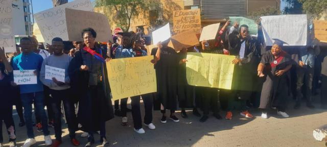 WINDHOEK, 03 June 2025 - Graduate teachers protest against lack of employment opportunities (Photo: Filemon Haininga) NAMPA
