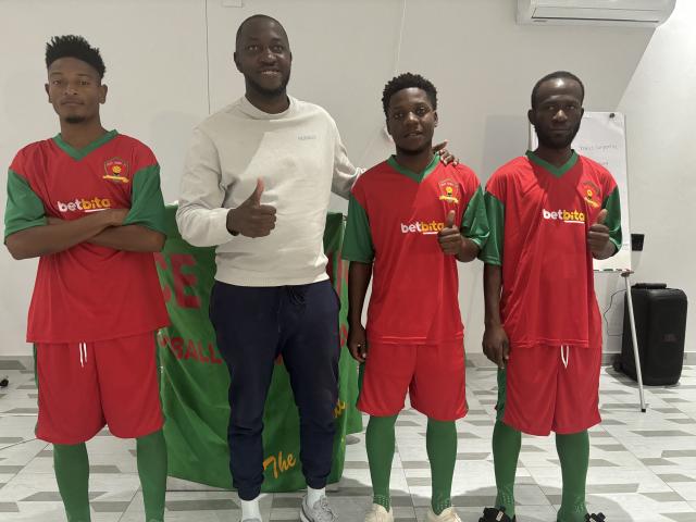 RUNDU, 06 June 2025 - Rundu’s Once Again Football Club unveils new kit. (Photo by: Sawi Hausiku) NAMPA