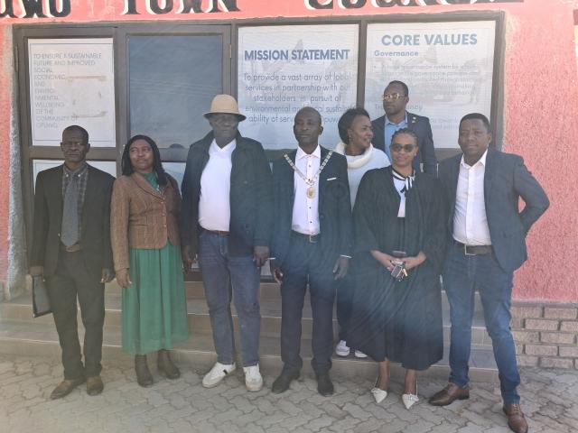 OPUWO, 13 JUNE 2025 - PDM maintained control of the Opuwo council chambers at Friday's elections held at the council chambers to choose the mayor, deputy mayor, and members of the council management committee. (Photo by: Uakutura Kambaekua) NAMPA.