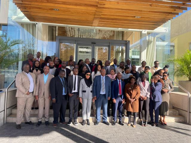 WINDHOEK, 18 JUN (NAMPA) - INTERPOL SADC delegates pose for a group picture at the National multi-stakeholder workshop (Photo: Negumbo Ali).