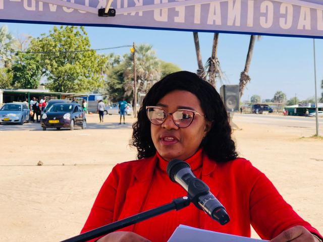 NKURENKURU, 24 June 2025- The Kavango West Regional Governor, Verna Sinimbo, unveiled a groundbreaking national communication campaign to eradicate gender-based violence (GBV) in Namibia at OK Foods Supermarket in Nkurenkuru on Tuesday.
(photo: Lylie Joel)
NAMPA