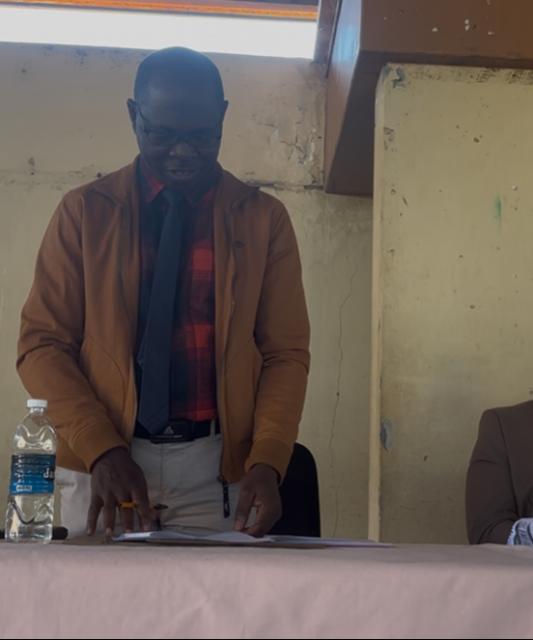 NDIYONA, 25 June 2025 - Dr Mathias Luemba, a representative of the Ministry of Health and Social Services at Nyangana District Hospital. (Photo by: Sawi Hausiku) NAMPA 