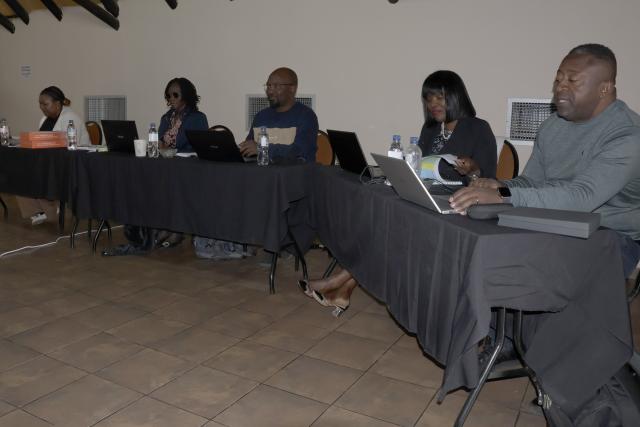 OTJIWARONGO, 26 June 2025 - A section of managers and board members for the Namibia Press Agency (NAMPA) attends the annual intergrated strategic business review of NAMPA at Otjiwarongo on Thursday morning. (Photo by: Mulisa Simiyasa) NAMPA