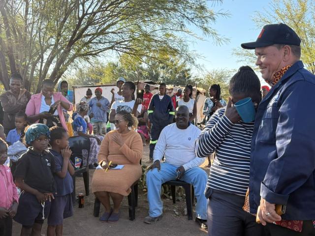 MARIENTAL, 30 June 2025 (NAMPA)- The office of the Hardap Governor, Riaan McNab handed over expanded Early Childhood Development (ECD) center to the founder in Withuis informal settlement located outside Mariental on Monday.
(Photo:Charmaine Boois) NAMPA 