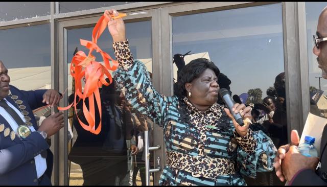 NKURENKURU , 02 July 2025- The Vice Chairperson of the National Council,Kauma Victoria Mbawo on behalf of former second President of Namibia Hifikepunye Pohamba official officiated the Nkurenkuru Expo on Wednesday.

(Photo:Lylie Joel)
NAMPA