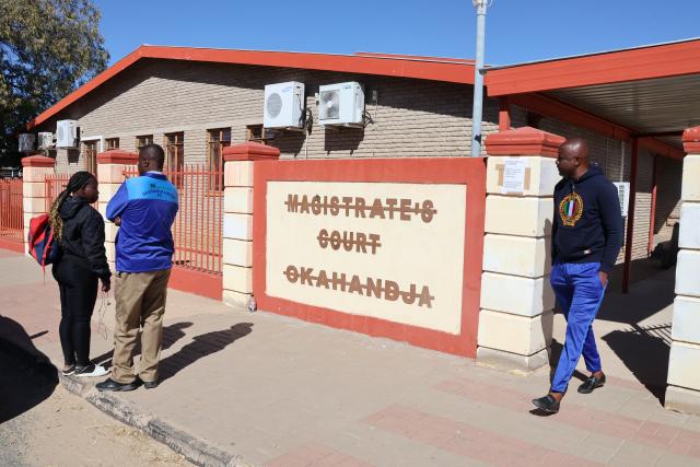 OKAHANDJA, 08 July 2025 - A section of Okahandja residents hand in a petition Tuesday morning opposing any granting of bail to the two suspects linked to the cannabis discovery near Osire Refugee Settlement Farm in the Hochfeld area. (Photo by: Mulisa Simiyasa) NAMPA