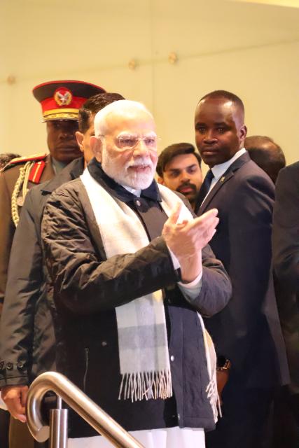 Indian community welcomes Modi to Namibia