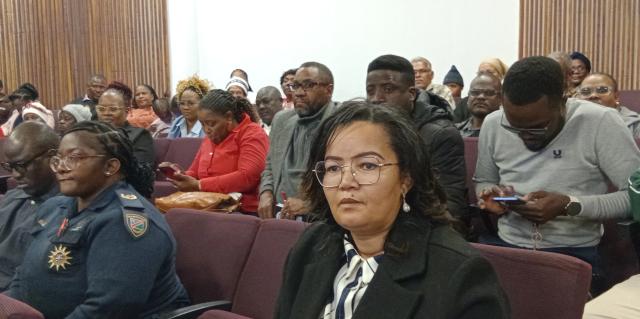 MARIENTAL, 09 July 2025 (NAMPA)- The Governor of Hardap region, Riaan McNab delivered his State of Region Address (SORA) in Mariental on Wednesday.
(Photo: Charmaine Boois) NAMPA 
