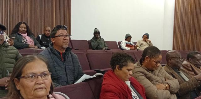 MARIENTAL, 09 July 2025 (NAMPA)- The Governor of Hardap region, Riaan McNab delivered his State of Region Address (SORA) in Mariental on Wednesday.
(Photo: Charmaine Boois) NAMPA 
