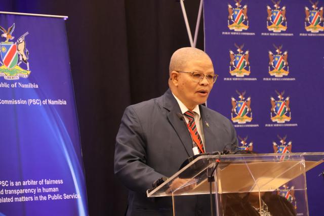 WINDHOEK, 14 July 2025 - Chairperson of Namibia Public Service Commission Saalman Jacobs (Photo: Andreas Thomas) NAMPA
