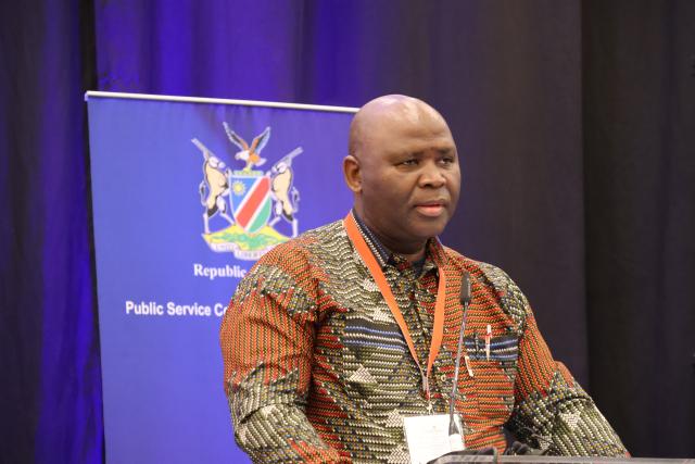 WINDHOEK, 14 July 2025 - Chairperson of the SADC Public Service Commissions Forum Somadoda Fikeni (Photo: Andreas Thomas) NAMPA
