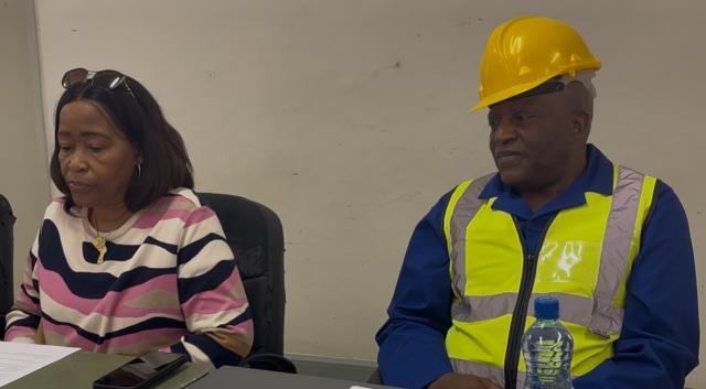 RUNDU, 14 July 2025 - Prime Minister Dr Elijah Ngurare accompanied by the Minister of Agriculture, Fisheries,Water and Land Reform Inge Zaamwani during a visit to the Vhungu Vhungu Green Scheme. (Photo by: Sawi Hausiku) NAMPA 