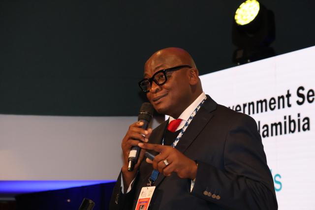 SWAKOPMUND, 17 July 2025 - Swakopmund Municipality Chief Executive Officer, Archie Benjamin at the 2025 Effective Communicators Conference in Swakopmund on Thursday afternoon. (Photo by: Mulisa Simiyasa) NAMPA