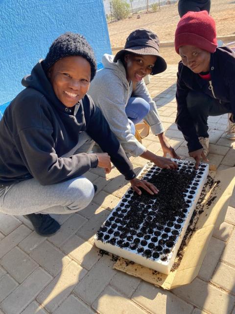 HOACHANAS, 17 July 2025 (NAMPA)- The Hoachanas Children Fund (HCF) held a workshop on Thursday where they trained backyard gardeners on seed sowing  which took place at the Ark youth centre in Hoachanas.
(Photo: contributed) NAMPA 