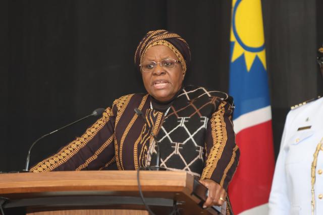 WINDHOEK, 18 July 2025 - President Netumbo Nandi-Ndaitwah during the public address of the public servants in Windhoek.  (Photo: Hesron Kapanga) NAMPA
