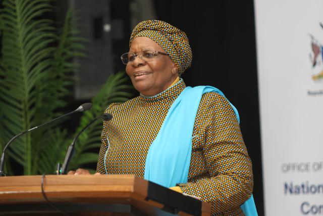 WINDHOEK, 21 July 2025 - President Netumbo Nandi-Ndaitwah pictured during the launch of the Sixth National Development Plan (NDP6). (Photo by: Hesron Kapanga) NAMPA