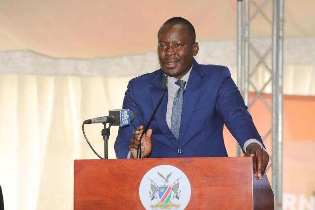 OUTJO, 31 July 2025- Kunene Region governor,  Vipuakuje Muharukua speaking at the launch of End Learning Poverty For All in Africa 'ELPAF' campaign at Outjo in the Kunene Region. (Photo: MEIYSAC) NAMPA 