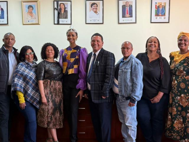 MARIENTAL, 31 July 2025 (NAMPA)- The newly crowned Miss Namibia, Johanna Swartbooi was welcomed in Mariental on Thursday.
(Photo:Charmaine Boois) NAMPA 