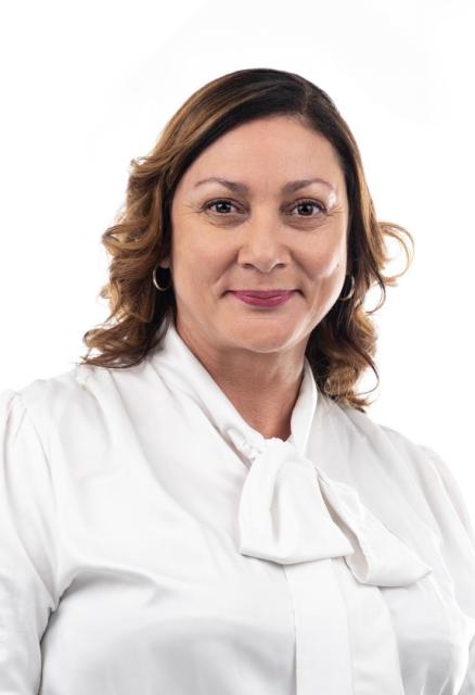 WINDHOEK, 03 AUG 2025 - Minister of Education, Innovation, Youth, Sports, Arts and Culture, (MEIYSAC) Sanet Steenkamp. (Photo by: Justina Shuumbwa) NAMPA