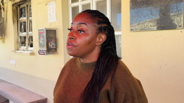 SWAKOPMUND, 05 August 2025 - Vice-Chairperson the parliamentary Standing Committee on Health, Social Welfare and Labour Affairs Emma Muteka during a interview on the sidelines of their oversight and verification visit to clinics and hospitals in Walvis Bay and Swakopmund. (Photo by: Isabel Bento) NAMPA