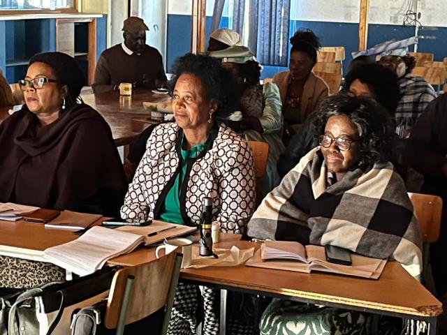 GOBABIS, 06 August 2025 - Ovambanderu leadership is attending training in Okamujenda (Photo: Contributed) NAMPA 