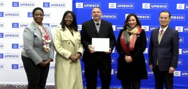 WINDHOEK, 06 August 2025 - Minister of Education, Innovation, Youth, Sport, Arts and Culture (MEIYSAC), Sanet Steenkamp at the UNESCO-CODEMAO Youth Coding Initiative (Photo: Negumbo Ali)