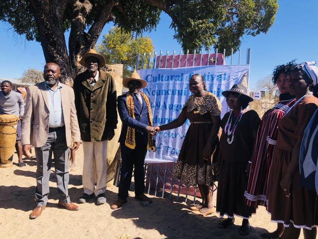 PANDURENI, 08 August 2025- Pandureni Combined School in Ncuncuni Constituency, Kavango West Region, hosted hundreds of participants at its second annual Cultural Festival on Friday, celebrating African traditions under the theme "Echoes of Our Ancestors, Voices of Tomorrow."

(Photo: Lylie Joel)
NAMPA
