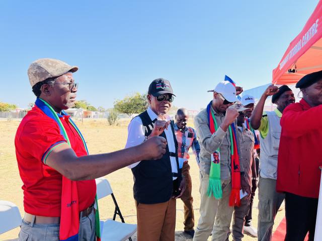 NKURENKURU, 09 August 2025- SWAPO Chairperson Sisa Namandje, gathered at SWAPO major party mobilization rally on  Saturday at the Nkurenkuru Expo Park.

(Photo: Lylie Joel)
NAMPA