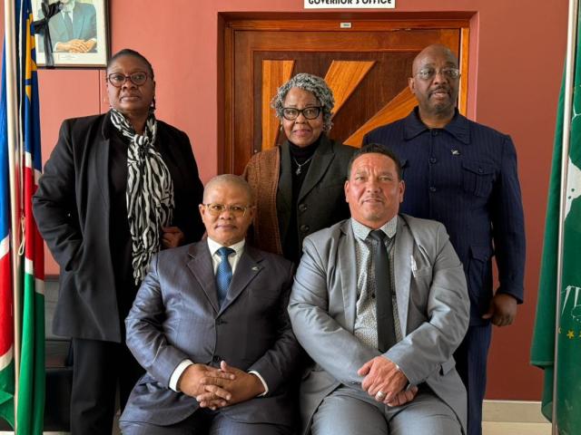 MARIENTAL, 08 August 2025 (NAMPA) - The Public Service Commission (PSC) paid a courtesy visit to the office of Hardap Governor in Mariental on Wednesday.
(Photo:Charmaine Boois)NAMPA