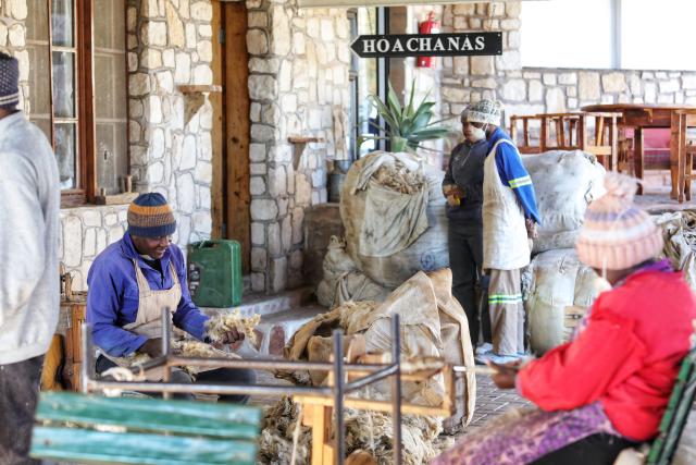 STAMPRIET, 19 August 2025 - The Mill weaving enterprise at Stampriet in the Hardap Region employs 38 people, of which 11 are women, and sources wool from surrounding farmers.

(Photo: MICT) NAMPA 