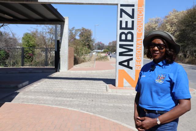 KATIMA MULILO, 23 August 2025 - Acting executive director in the Ministry of Information Communication and Technology (MICT), Linda Aipinge-Nakale speaks Saturday afternoon on the preparations of the Heroes Day commemoration set for Tuesday at the Katima Mulilo Sports Stadium in the Zambezi Region. (Photo by: Mulisa Simiyasa) NAMPA 