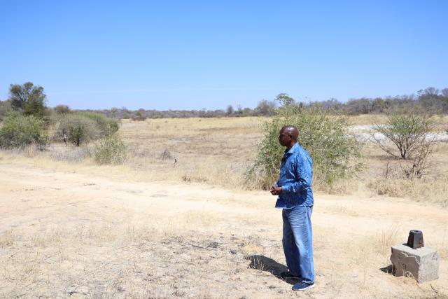 KONGOLA, 24 August 2025 - Retired Navy Captain of the Namibian Defence Force (NDF), Richard Kopano at the core area where several wars of the liberation struggle of the Namibian independence where fought in 1968 at Kamenga battlefield situated about 130 kilometres west of Katima Mulilo in the Zambezi Region. Kopano said Kamenga battlefield is where wars of the liberation struggle had shifted shortly after the first bullet of the struggle was fired at the Omugulugwombashe in the Omusati Region. (Photo by: Mulisa Simiyasa) NAMPA