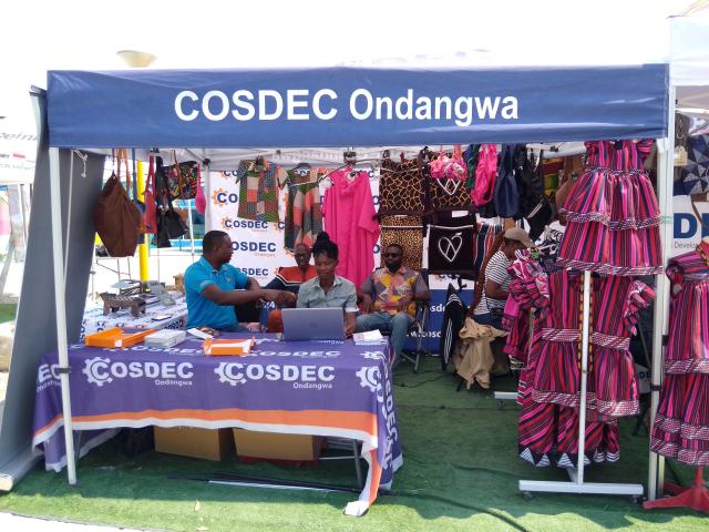ONGWEDIVA, 27 AUG (NAMPA) - COSDEF stalls on display at the Ongwediva Annual Trade Fair Centre. (Photo: Maria David) NAMPA 