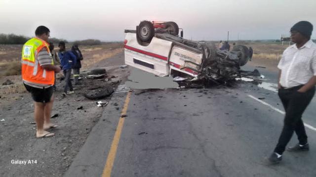 MARIENTAL, 30 August 2025 (NAMPA)- A car collision involving members of the Namibia Police and the Namibia Correctional Service occurred on Saturday along the B1 road between Mariental and Kalkrand, resulting in several fatalities. 
(Photo:contributed)
NAMPA