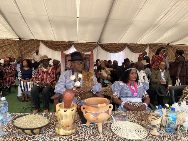 KAHENGE, 30 August 2025 - Newly approved Ukwangali Chief Eugene Siwombe Kudumo . (Photo by: Lylie Joel) NAMPA