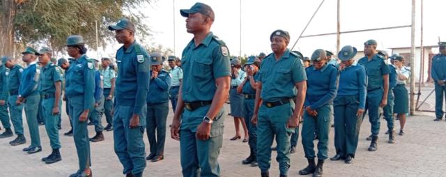 MARIENTAL, 01 September 2025 (NAMPA)-The Namibia Correctional Service held a short memorial service on Monday at the Hardap Correction Facility to honor the 14 officers who died in a crash near Mariental on Saturday.
(Photo:Charmaine Boois) NAMPA 