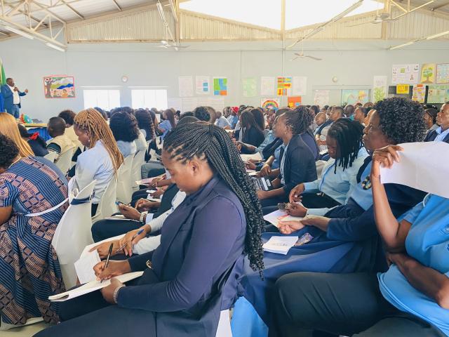 Educate: Teachers from various schools within Omuthiya Circuit.

Photo: Max Henrich (NAMPA)
