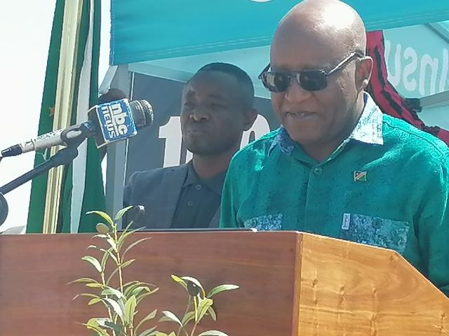 OKAKARARA, 04 September 2025 - Prime Minister, Elijah Ngurare officiates Thursday afternoon at the 17th edition of the Okakarara Annual Trade Fair. (Photo by: Mulisa Simiyasa) NAMPA 
