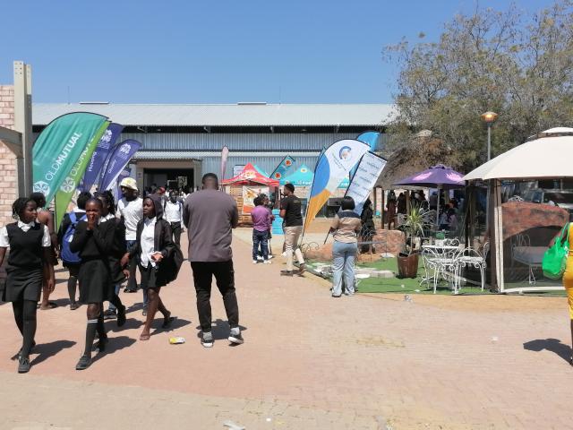 OKAKARARA, 04 September 2025 - Entrance to the main hall of the Okakarara Annual Trade Fair on Thursday afternoon. (Photo by: Mulisa Simiyasa) NAMPA 
