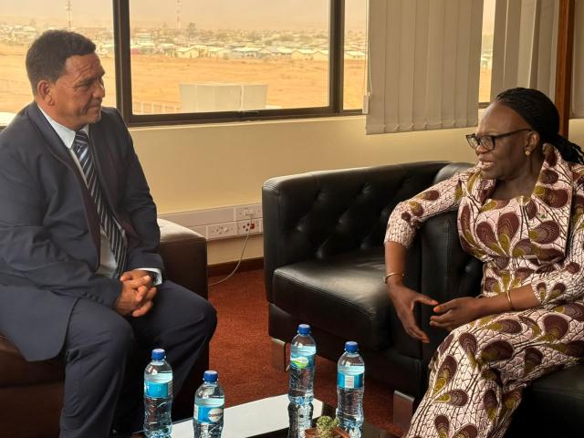 MARIENTAL, 05 September 2025 (NAMPA)-Ministry of International Relations and Trade (MIRT), in collaboration with the Ministry of Industries, Mines, and Energy (MIME) held the 8th Ministerial Business Community Engagement in Mariental on Friday.
(Photo:Charmaine Boois) NAMPA 