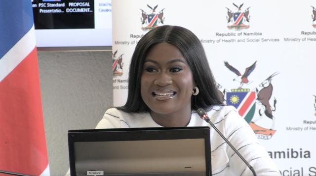 WINDHOEK, 08 September- Minister of Health and Social Services, Esperance Luvindao. (Photo by Eba Kandovazu). NAMPA.