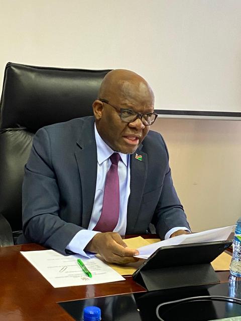 WINDHOEK, 11 SEP 2025 - The Executive Director of the Ministry of Environment, Forestry and Tourism, Sikongo Haihambo (Photo: Filemon Haininga) NAMPA