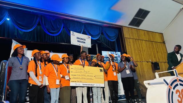 WALVIS BAY, 11 September 2025 - First runner ups of the Namport National School Debating Competition Erongo region who were defeated by winners Omusati Region. (Photo by: Isabel Bento) NAMPA