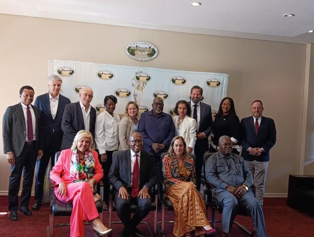 WINDHOEK, 17 September 2025 - Members of Parliament Standing Committee meet with the European Parliament Committee on Development in Windhoek on Wednesday.(Photo by: Mathilde Kudumo) NAMPA