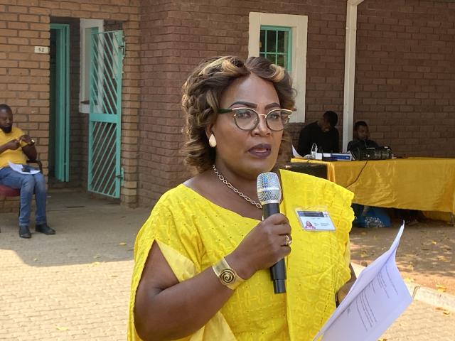 WINDHOEK, 19 September 2025 - Head of the Windhoek Central Hospital’s Mental Health Centre, Dr. Hilen Ndjaba speaks during the commemoration of the World Suicide Prevention Day in Windhoek. (Photo: Edward Tenete) NAMPA